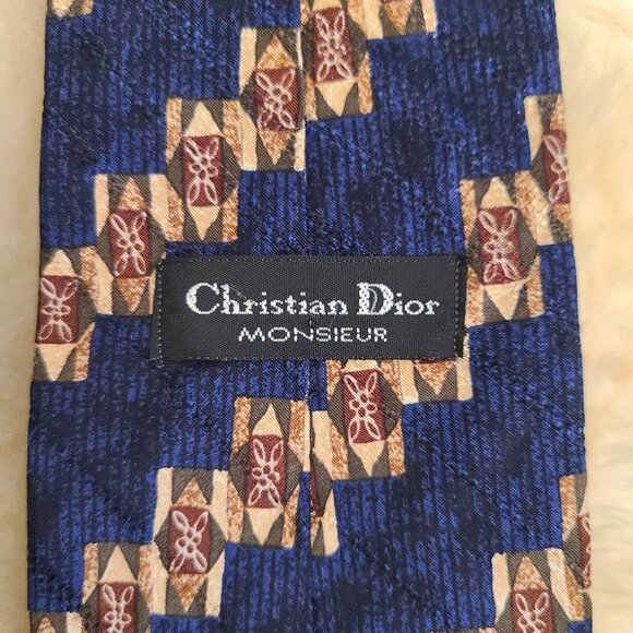 Vintage Christian Dior Monsieur Silk Tie - Picture 1 of 8
